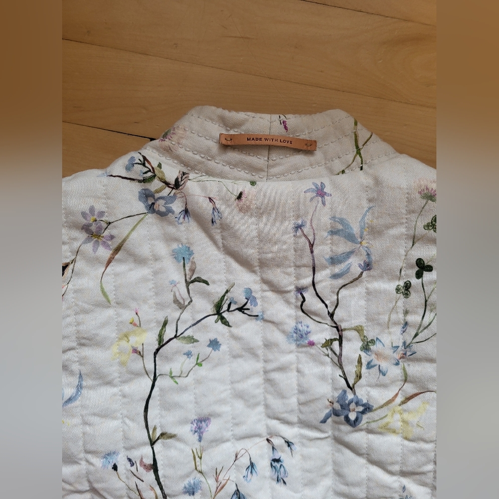 Scotch & Soda Floral Quilted Jacket - Cream and Tan - Picture 7 of 11